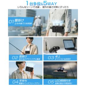 腰掛け扇風機【3つ送風口】ベルトファン 180...の詳細画像5