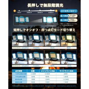 時間限定1100円クーポン投光器充電式led【...の詳細画像2