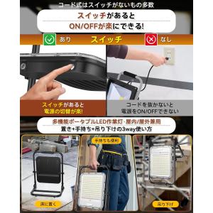 時間限定sale 投光器 充電式led作業灯 ...の詳細画像4
