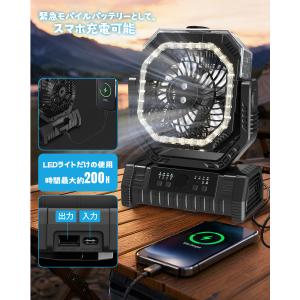 【充電式扇風.2026最新ミストファン.360...の詳細画像2
