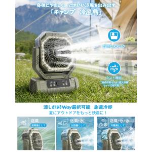 【充電式扇風.2026最新ミストファン.360...の詳細画像3