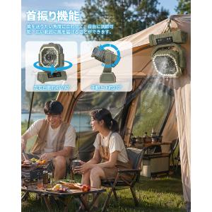 【充電式扇風.2026最新ミストファン.360...の詳細画像5