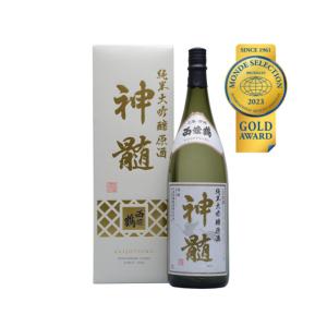 西條鶴 純米大吟醸原酒 神髄(しんずい)1800ml 40%|広島 西条|世界金賞受賞 箱入 【即日発送】
