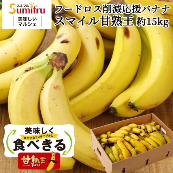 【期間限定!! 500円引き】 バナナ 業務用 訳あり 甘熟王 約15kg フィリピン産 スミフル