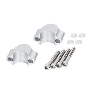 バイク用 ハンドル ポスト シルバー 22mm 高さ 3cm ハンドルアップ