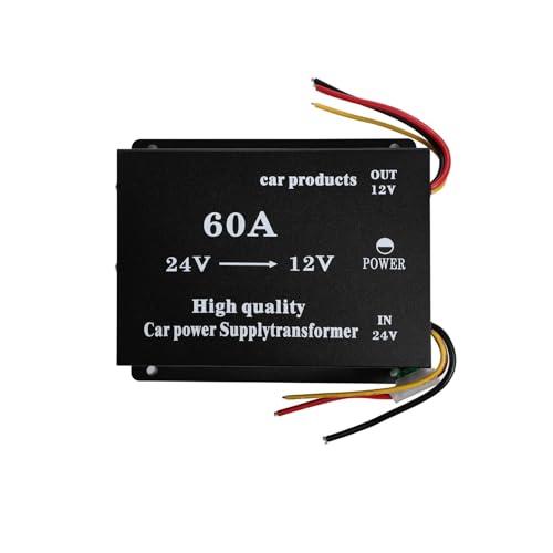 DCDCコンバーター 24V→12V 60A ヒューズ付き 過電圧保護機能付き 大型車 トラック バ...