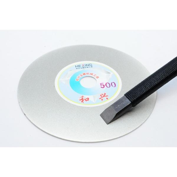 墨文字製作所　500目ダイヤモンドディスク外径100ｍｍ　内径20ｍｍ軽量片面　刃物研磨　　砥石の修...