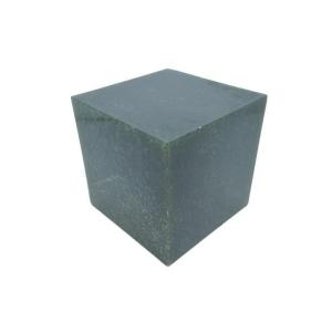 アウトレット品　墨文字製作所　篆刻　大型石材　　丹東黒緑凍石　8cm/1個