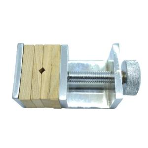 墨文字製作所　篆刻必需品　印床（いんしょう）　金属製　ネジ式　小型