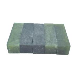 墨文字製作所 アウトレット品　篆刻　印材　丹東黒緑凍石　1.5ｃｍ/1個