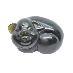 墨文字製作所 篆刻印材 一点物 寿山芙蓉石 鈕頭付印材 S001 : 墨文字