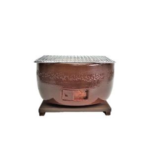 三河コンロ 黒 日本製内側珪藻土七輪（しちりん） : 炭の山田 - 通販
