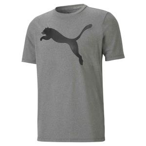 プーマ PMJ-588860-09 09 ACTIVE ビッグロゴ Tシャツ (09)グレー バイオレット メンズ・ユニセックス｜sumitasports