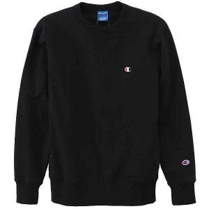 ヘインズ C3-LS050 CREW NECK SWEATSHIRT ブラック(090)｜sumitasports