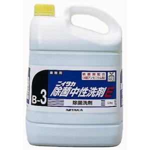 業務用除菌洗浄剤 ニイタカ除菌中性洗剤Ｅ B 5ｋｇ×3本 非塩素系