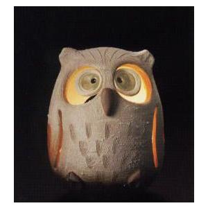 信楽焼 白ふくろうあかり 室内用 Accsus In