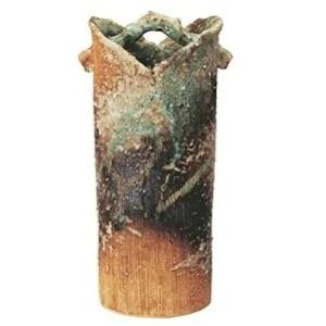 火色櫛目手桶花入 8号