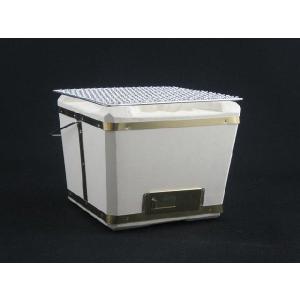 能登の珪藻土切り出し 卓上手作り 七輪 角21号 網付 太陽炭 短炭 一回分プレゼント プレゼント対象商品