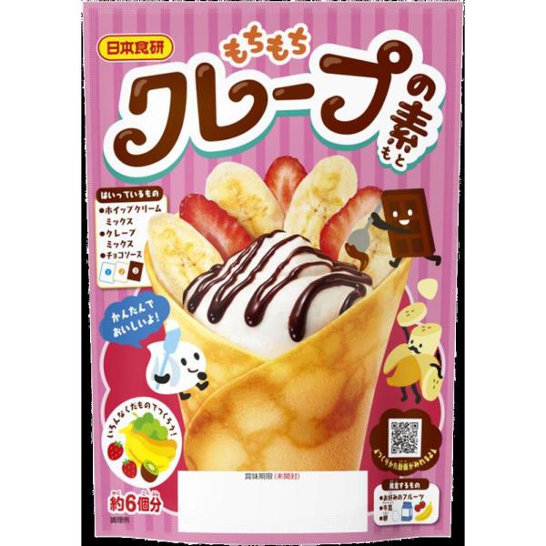 送料無料 もちもちクレープの素<br>約６個分／袋　10袋組<br>日本食研<br>   代引不可（...