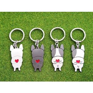 「あなたが大好き」 フレンチブルドッグ キーホ...の詳細画像3