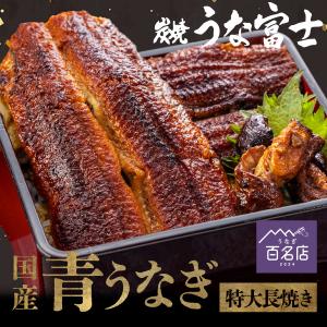 うな富士公式 うな富士 うなぎ 国産 長焼 160ｇ 2尾 ギフト タレ・山椒付き 蒲焼 鰻 青うなぎ 二ホンウナギ 特大 肉厚 地焼き お中元