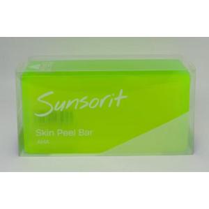 サンソリット　スキンピールバー　緑　AHA　135g