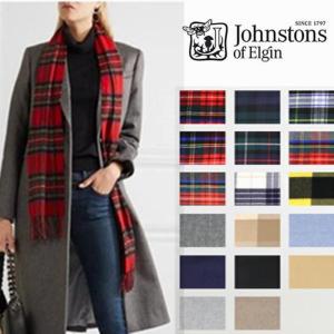 在庫処理2024新年セール10%OFFクーポンJohnstons ジョンストンズ ストール マフラー ギフト 小判 WA000016 CASHMERE TARTANS SCARF 180×25cm カシミヤ 100％