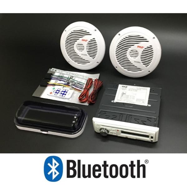 CD Bluetooth マリンデッキ  6.5インチ防水スピーカー