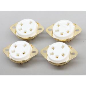 金メッキ 5ピン 真空管ソケット