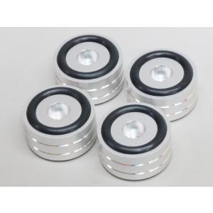 40mm ゴム脚 シルバー アルミ