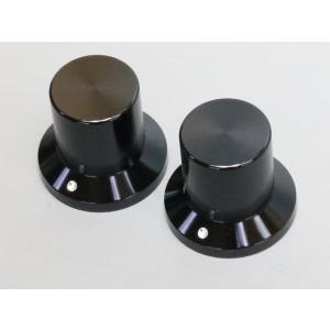 25mm(6.0)アルミ削り出しツマミ 艶あり ブラック