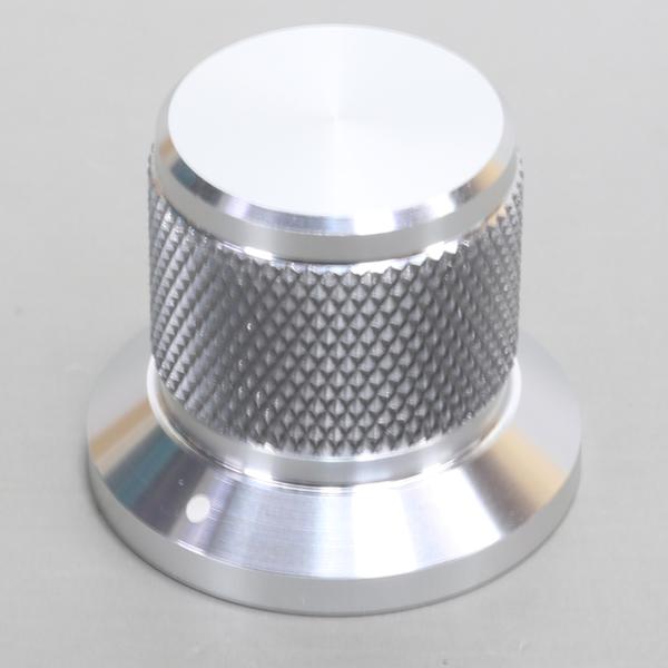30mm(6.0)高級 ツマミ アルミ 削り出し シルバー ボリューム つまみ