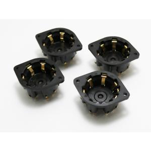 金メッキ 真空管ソケット 8ピン サイドコンタクト モールド