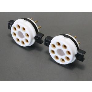 金メッキ 8ピン 真空管ソケット