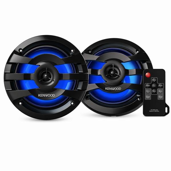 ケンウッド LED付き 2WAY 防水スピーカー 16cm