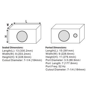 600W 8インチ サブウーハー 20cmの詳細画像4