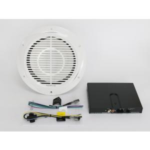 ケンウッド 25cm 防水ウーハー マリンウーハー アンプ付き