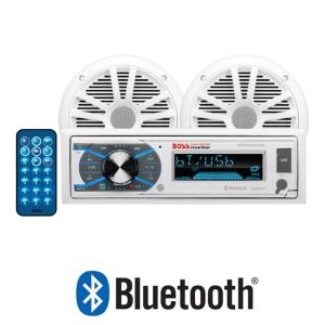 BOSS 500W 防水マリンオーディオ Bluetooth アンプ マリンデッキ 水上