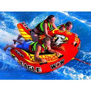【海外取り寄せ商品】3人乗り WOW トーイングチューブ イーグル