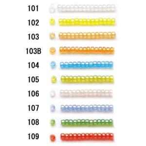 TOHO シードビーズ 糸通し 丸小 ビーズ 1m入り No.551〜No.561 : サン