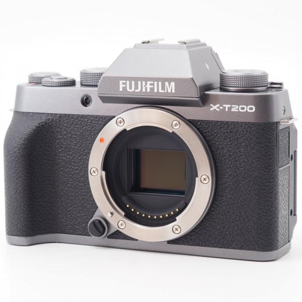 富士フイルム(FUJIFILM) ミラーレス一眼カメラ X-T200レンズキット ダークシルバー X...