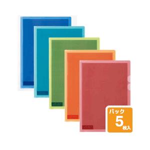 プラス カモフラージュホルダー 5枚パック FL-127CH-5P【A4サイズ】【カラー: 5色カラ...