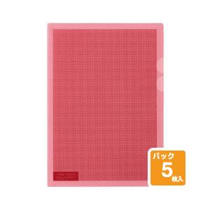 プラス カモフラージュホルダー 5枚パック FL-127CH-5P【A4サイズ】【カラー: ピンク】...