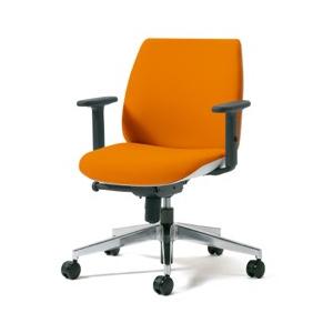 プラス U CHAIR（ユーチェア） KD-UC55SEL【ホワイトシェル/ローバック/アルミ脚/ア...