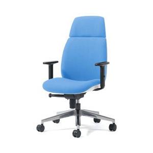 プラス U CHAIR（ユーチェア） KD-UC57SEL【ホワイトシェル/ハイバック/アルミ脚/ア...