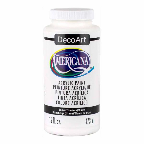 スノーホワイト8oz(236ml)《DecoArt・アメリカーナ》・325-0018