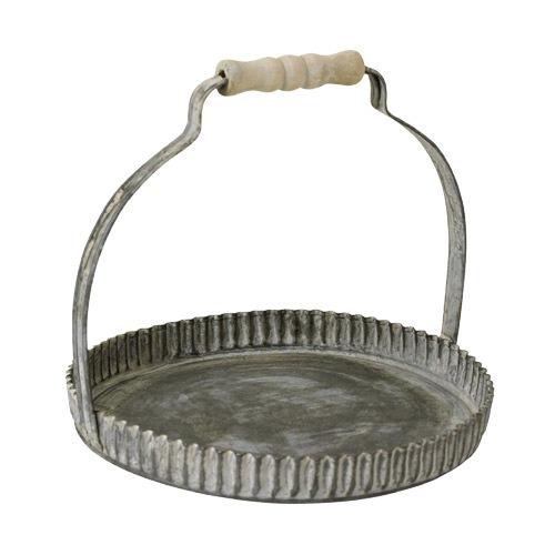 ブリキラウンド型トレー・417-2632