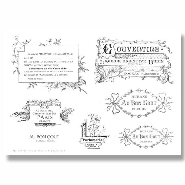 フレンチラベルPARIS2《弓部玲子A4シルクスクリーン》・417-7185