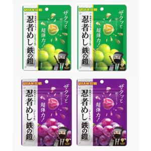 UHA味覚糖 UHA 味覚糖 忍者めし 鉄の鎧 グレープ味 40g ×2袋 UHA味覚糖 UHA 味覚糖 忍者めし 鉄の鎧 グレープ味 40g ×2袋