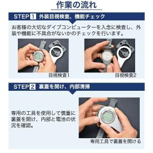 【通常プラン】ダイブコンピュータ電池交換+耐圧...の詳細画像4